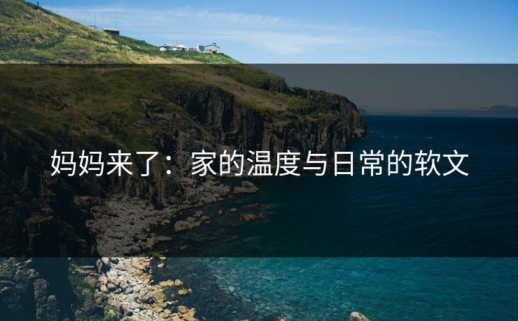 妈妈来了:家的温度与日常的软文 妈妈来了:家的温度与日常的软文