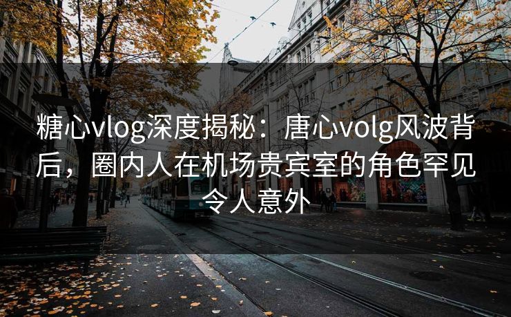糖心vlog深度揭秘:唐心volg风波背后,圈内人在机场贵宾室的角色罕见令人意外 糖心vlog深度揭秘:唐心volg风波背后,圈内人在机场贵宾室的角色罕见令人意外