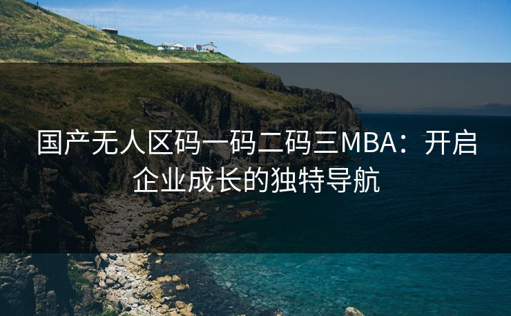 国产无人区码一码二码三MBA:开启企业成长的独特导航 国产无人区码一码二码三MBA:开启企业成长的独特导航
