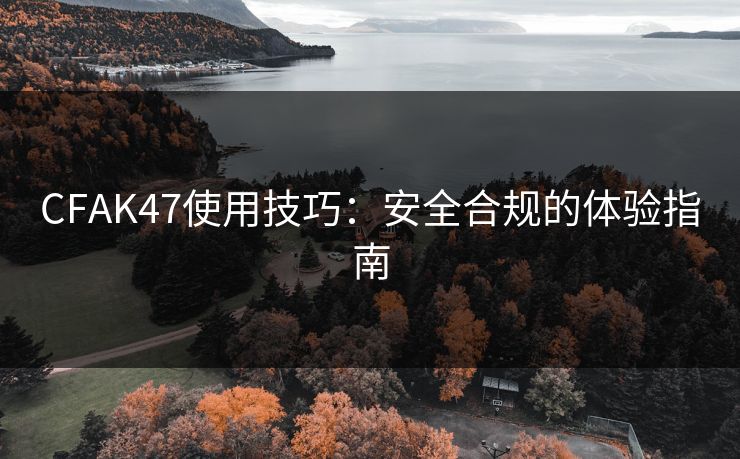 CFAK47使用技巧:安全合规的体验指南 CFAK47使用技巧:安全合规的体验指南