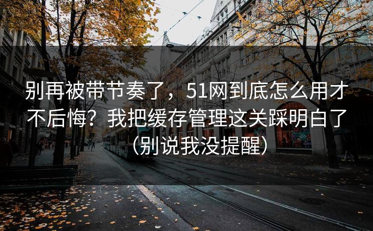 别再被带节奏了,51网到底怎么用才不后悔?我把缓存管理这关踩明白了(别说我没提醒) 别再被带节奏了,51网到底怎么用才不后悔?我把缓存管理这关踩明白了(别说我没提醒)